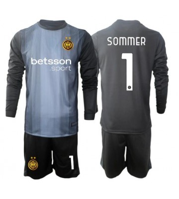 Inter Milan Yann Sommer #1 Målvakt Hemmaställ Barn 2025-26 Långärmad (+ Korta byxor)